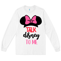 White Minnie Mouse Long Sleeve Tee - CowhideDigitalArt