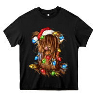 Black christmas heifer cow gnome Heavy Core Tee - CowGirlArtShop