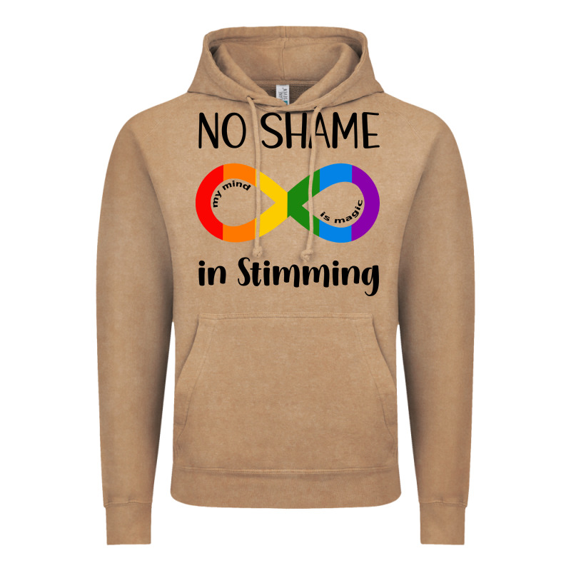 No Shame Stimming Vintage Hoodie by CowhideDigitalArt | Teevron