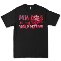 Black my dog is my valentine Premium Tee - OliviaCreatesArt