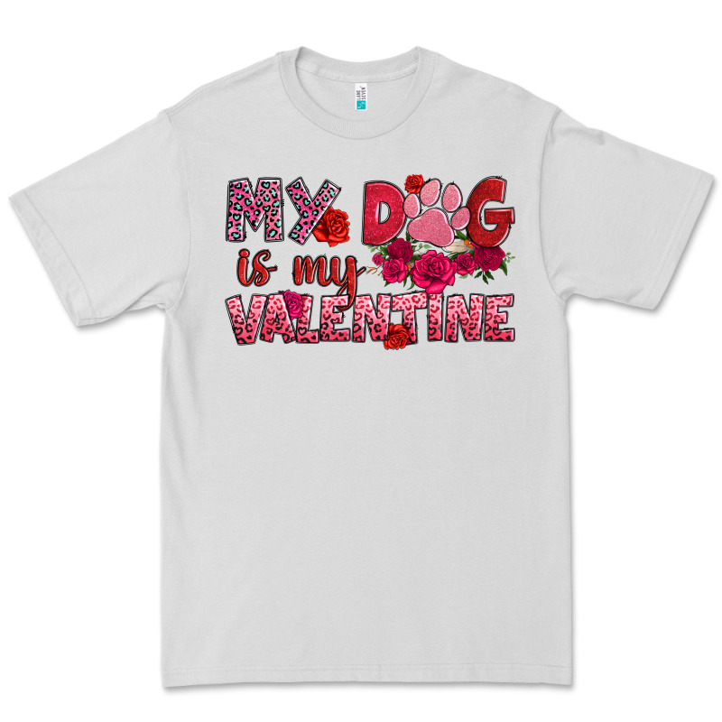 My Dog Is My Valentine Premium Tee by OliviaCreatesArt | Teevron