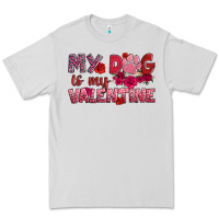 Dove Grey my dog is my valentine Premium Tee - OliviaCreatesArt