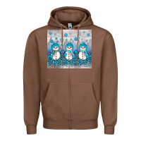 Chestnut snowman winter Zipper Hoodie - JahusDesignShop