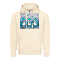 Sandshell snowman winter Zipper Hoodie - JahusDesignShop