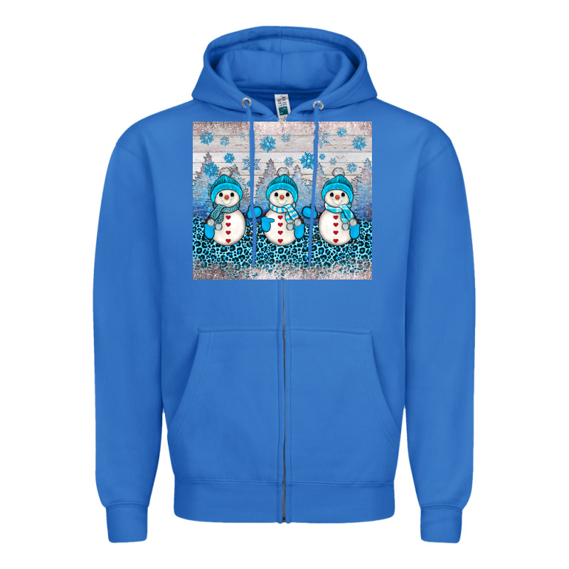 Snowman Winter Zipper Hoodie by JahusDesignShop | Teevron
