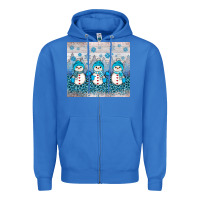 True Royal snowman winter Zipper Hoodie - JahusDesignShop