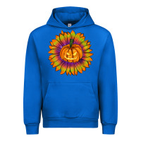 Cobalt Halloween Sunflower Urban Hoodie - RanaPortraitStore