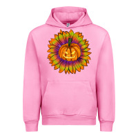 Fuchsia Pink Halloween Sunflower Urban Hoodie - RanaPortraitStore