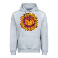 Heather Grey Halloween Sunflower Urban Hoodie - RanaPortraitStore