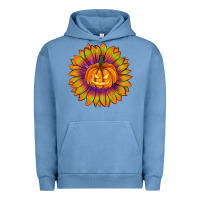 Pigment Pebble Blue Halloween Sunflower Urban Hoodie - RanaPortraitStore