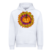 White Halloween Sunflower Urban Hoodie - RanaPortraitStore