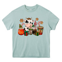 Arona cow coffee cups christmas Heavy Core Tee - CowGirlArtShop