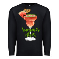 Black summer vibes Premium Sweatshirt - JahusDesignShop