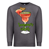 Charcoal Heather summer vibes Premium Sweatshirt - JahusDesignShop