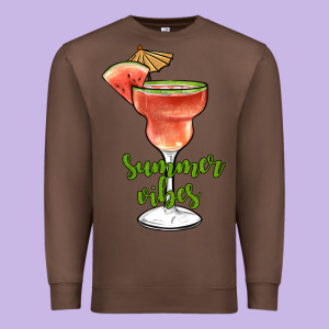 Summer Vibes Premium Sweatshirt Designed By Jahusdesignshop
