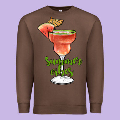 Summer Vibes Premium Sweatshirt Designed By Jahusdesignshop