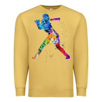Antique Gold girl's softball Premium Sweatshirt - artisFamous