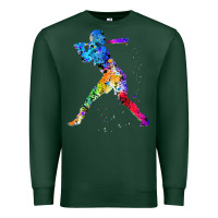 Sports Green girl's softball Premium Sweatshirt - artisFamous
