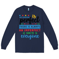 Navy Not everyone is perfect. There is always an imperf Long Sleeve Tee - CowhideDigitalArt