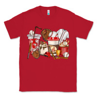 Red Baseball coffee cups Classic Tee - HowdyJamesFarm