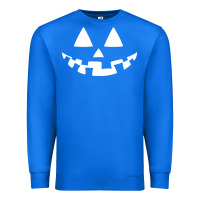 True Royal halloween jack o lantern (white) Premium Sweatshirt - artisFamous