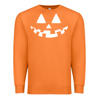 Carrot halloween jack o lantern (white) Premium Sweatshirt - artisFamous