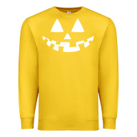 Lemon halloween jack o lantern (white) Premium Sweatshirt - artisFamous