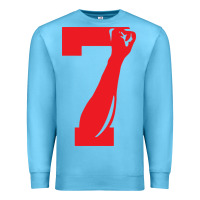 Ocean Blue colin kaepernick number 7 t shirt Premium Sweatshirt - artisFamous