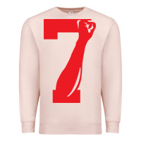 Pale Pink colin kaepernick number 7 t shirt Premium Sweatshirt - artisFamous
