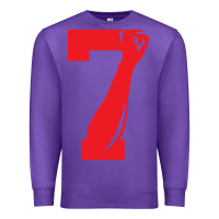 Purple colin kaepernick number 7 t shirt Premium Sweatshirt - artisFamous