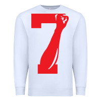 White colin kaepernick number 7 t shirt Premium Sweatshirt - artisFamous