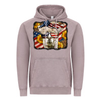 Vintage Zinc Western 4th Of July Lama Background Vintage Hoodie - LillyAllenDesigns
