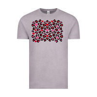 Valentines Day Leopard And Heart Background Vintage Tee | Teevron