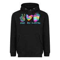 Black peace love loaded tea Heavyweight Hoodie - JahusDesignShop