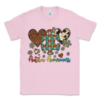 Bubblegum Pink autism awareness leopard cowhide herts puzzle Classic Tee - Artiststas