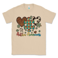 Mushroom autism awareness leopard cowhide herts puzzle Classic Tee - Artiststas
