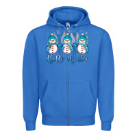 True Royal snowman hello winter Zipper Hoodie - JahusDesignShop