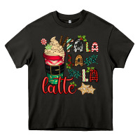 Asphalt Fa la la la latte Heavy Core Tee - CowGirlArtShop