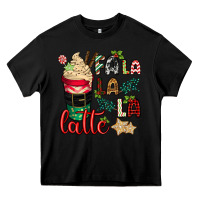 Black Fa la la la latte Heavy Core Tee - CowGirlArtShop