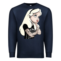 Navy alice in wonderland Premium Sweatshirt - artisFamous