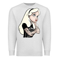 Oatmeal Heather alice in wonderland Premium Sweatshirt - artisFamous