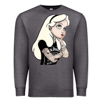 Charcoal Heather alice in wonderland Premium Sweatshirt - artisFamous
