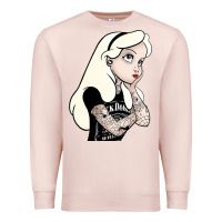 Pale Pink alice in wonderland Premium Sweatshirt - artisFamous