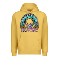 Antique Gold nurse rainbow Premium Hoodie - SublimationCraftShop