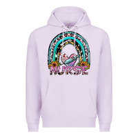 Lilac nurse rainbow Premium Hoodie - SublimationCraftShop
