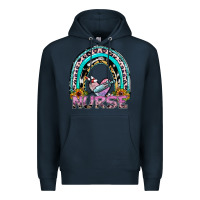Navy nurse rainbow Premium Hoodie - SublimationCraftShop