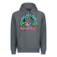 Rock nurse rainbow Premium Hoodie - SublimationCraftShop