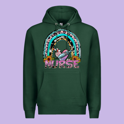 Nurse Rainbow Premium Hoodie Designed By Sublimationcraftshop