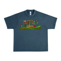 Midnight Navy christmas vibes libbey glass Urban Heavy Tee - BundleAndBundleShop