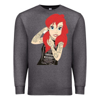 Charcoal Heather ariel tatoo Premium Sweatshirt - artisFamous